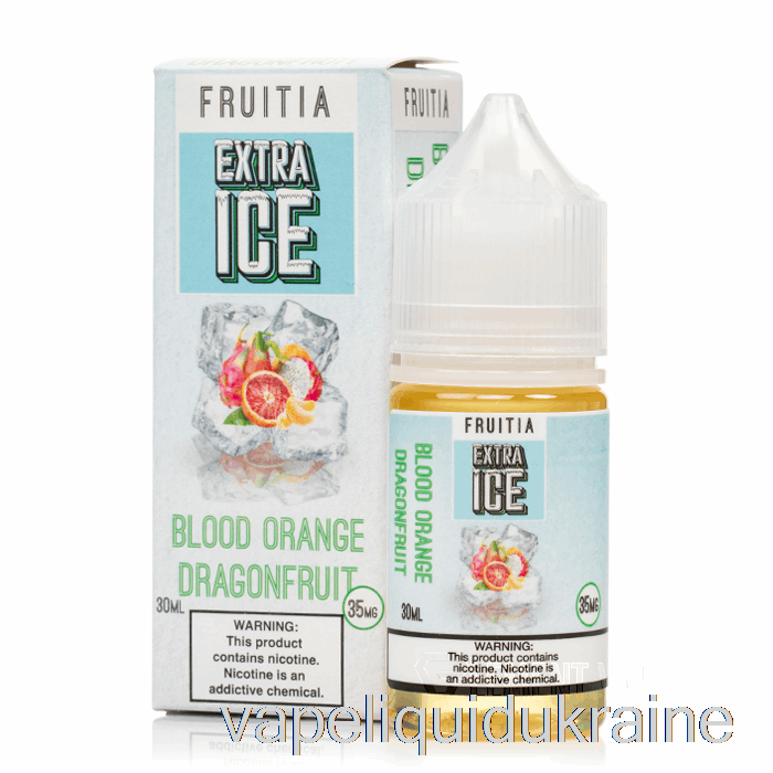 Vape Liquid Ukraine Blood Orange Dragonfruit - Extra Ice - Fruitia Salts - 30mL 35mg